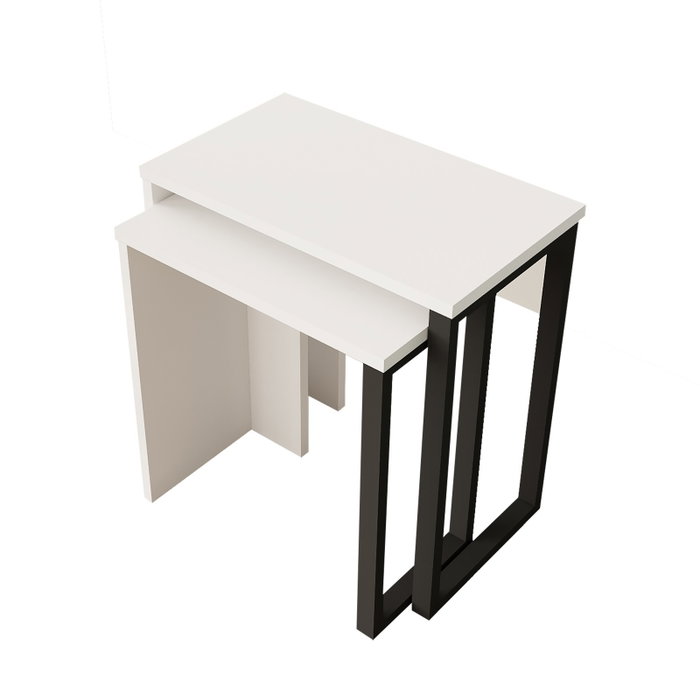 Hanah Home Mesas nido On7-W Blancas